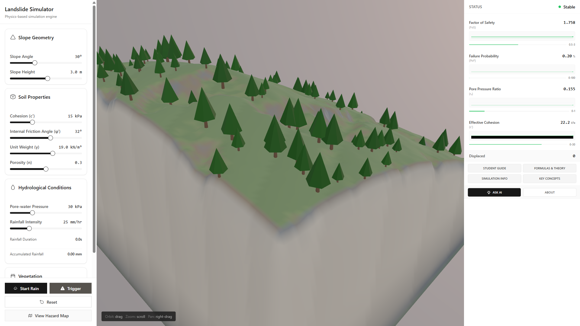 Landslide Simulator